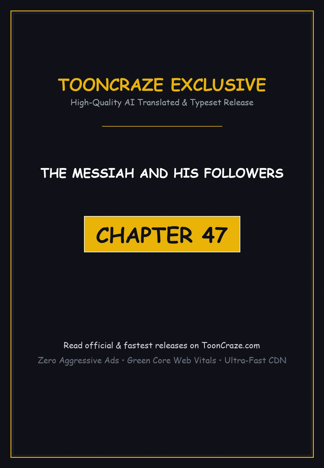The Messiah And His Followers Chapter 47 - Page 1