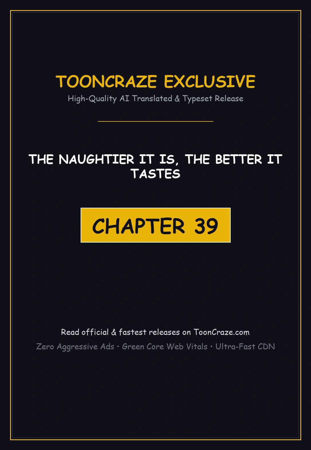 The Naughtier It Is The Better It Tastes Chapter 39 - Page 1