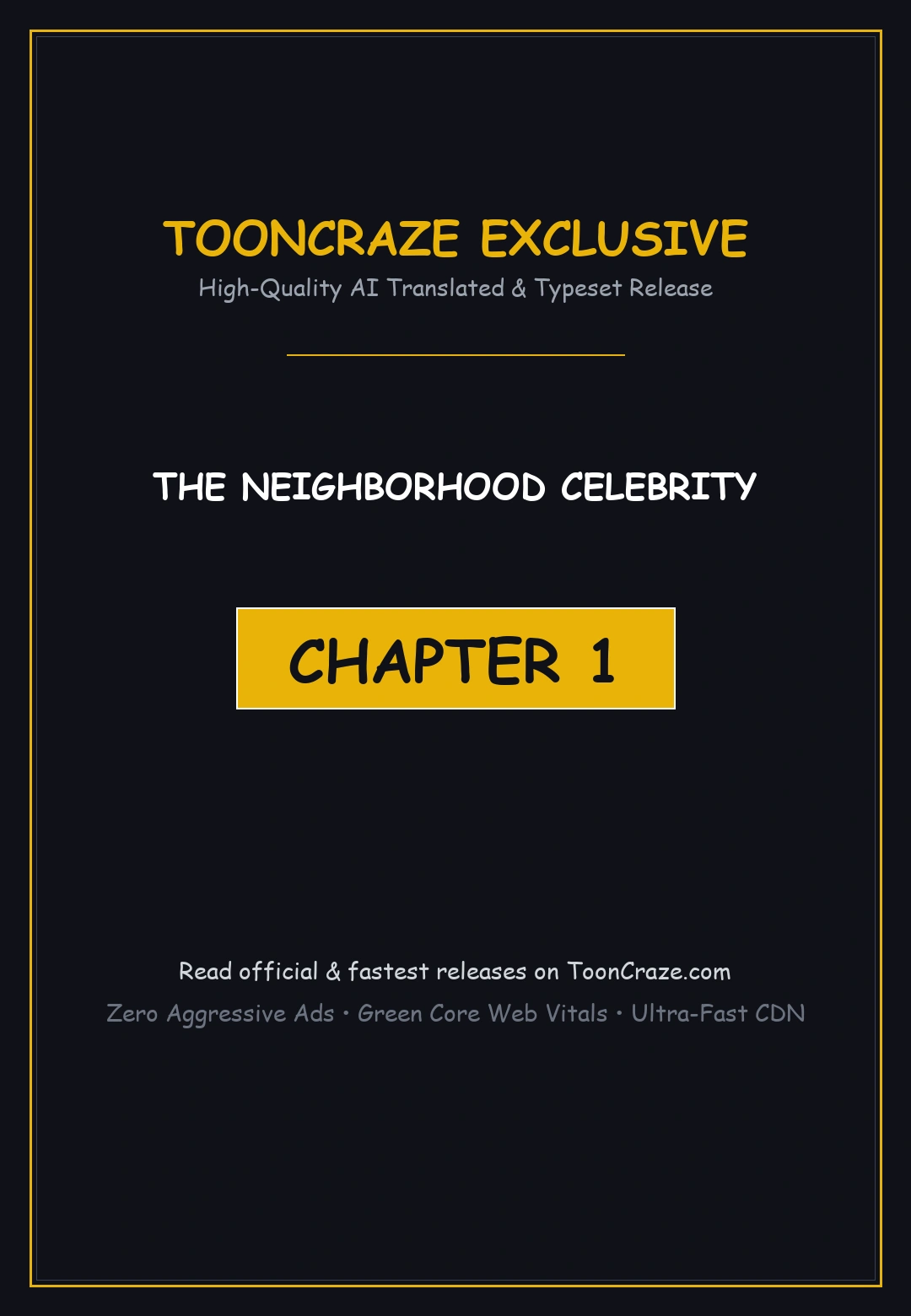 The Neighborhood Celebrity Chapter 1 - Page 1