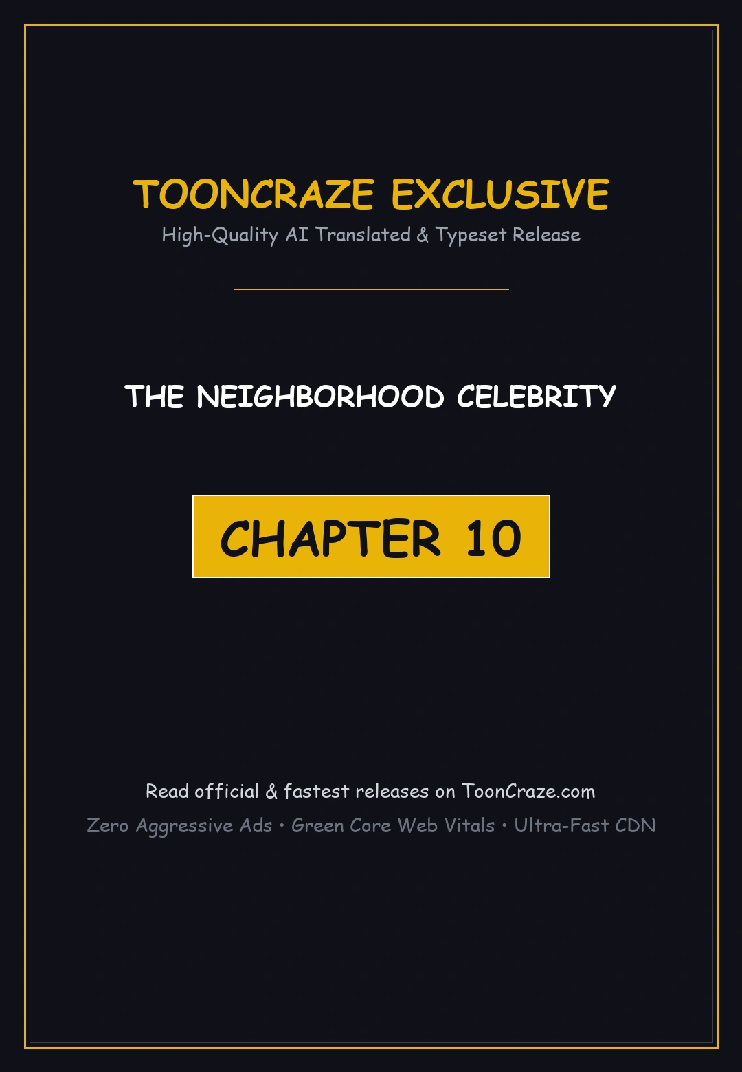 The Neighborhood Celebrity Chapter 10 - Page 1