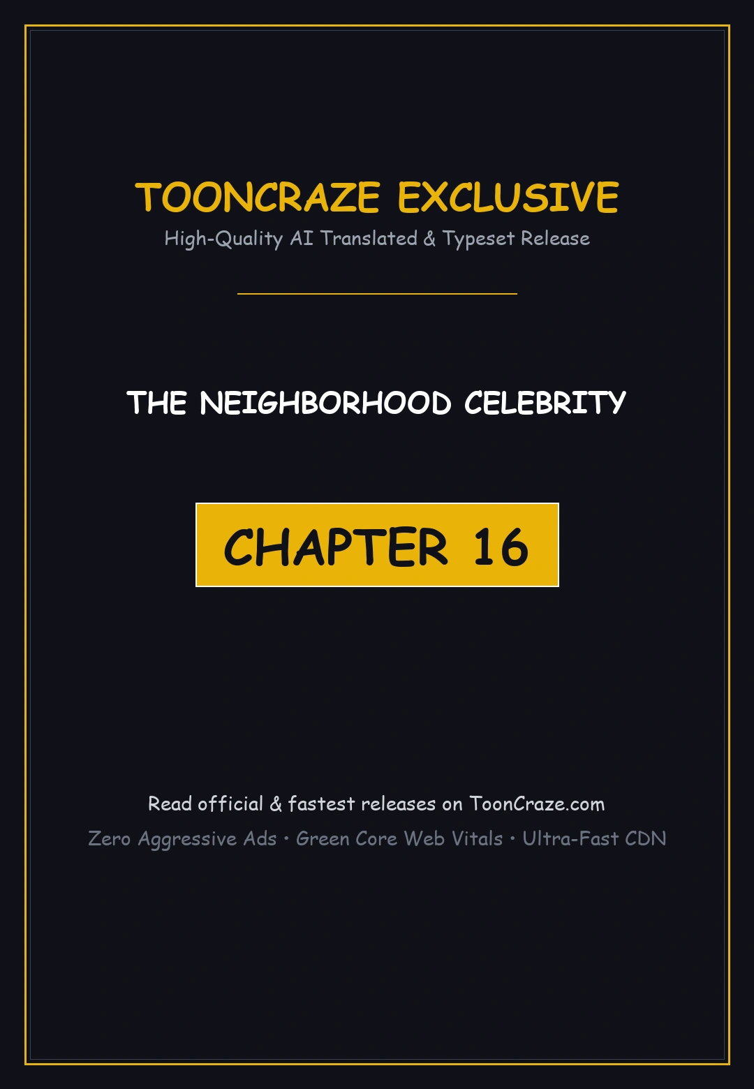 The Neighborhood Celebrity Chapter 16 - Page 1