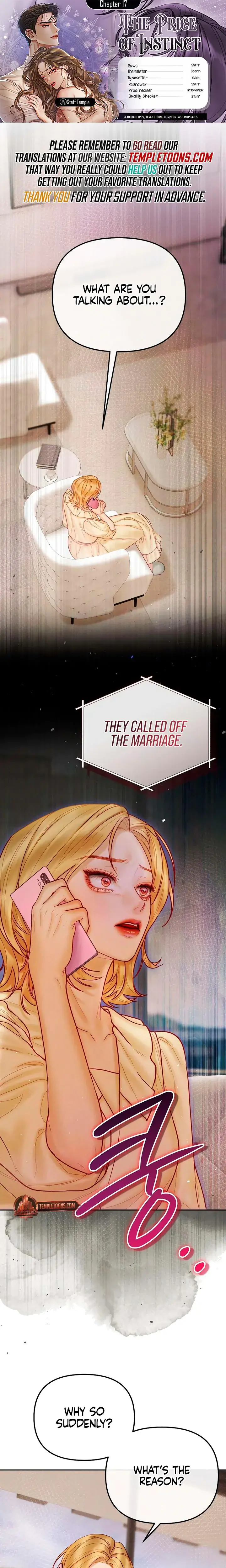 The Price Of Instinct Chapter 17 - Page 1