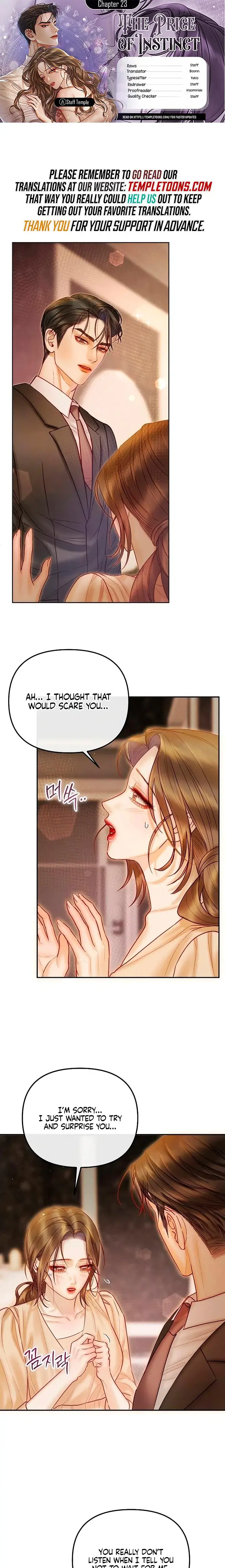 The Price Of Instinct Chapter 23 - Page 1