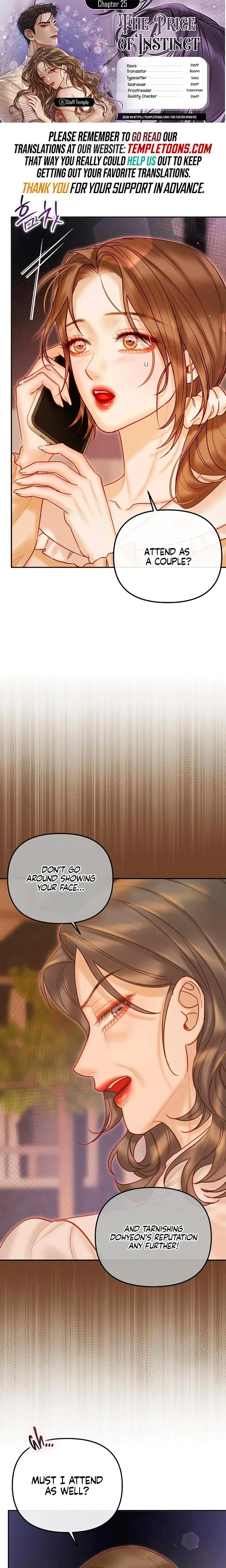 The Price Of Instinct Chapter 25 - Page 1