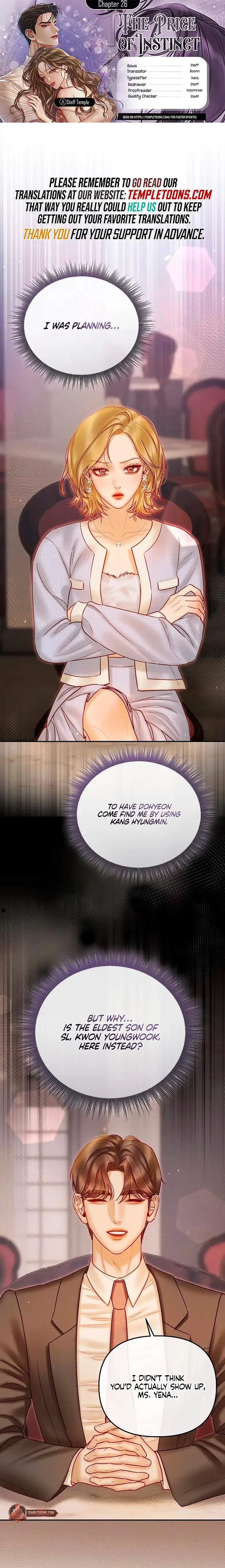 The Price Of Instinct Chapter 26 - Page 1