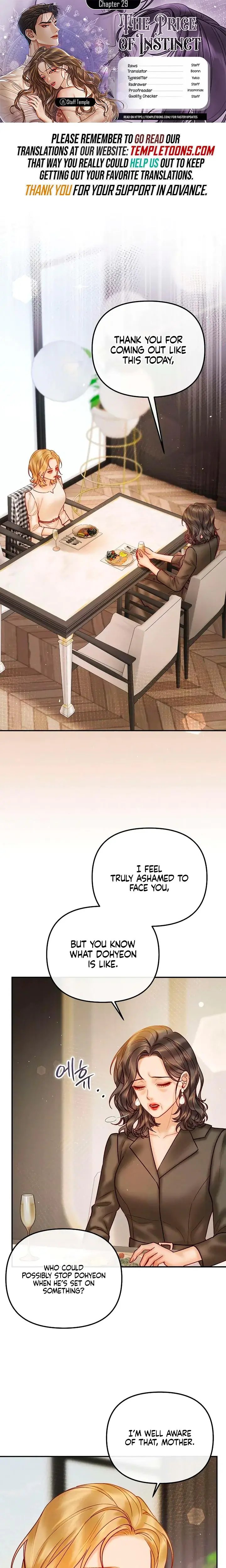 The Price Of Instinct Chapter 29 - Page 1