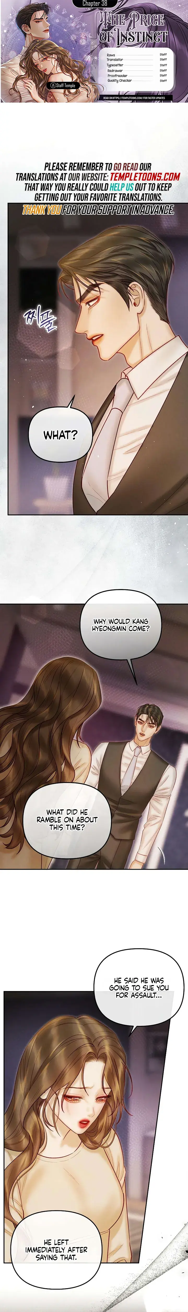 The Price Of Instinct Chapter 38 - Page 1