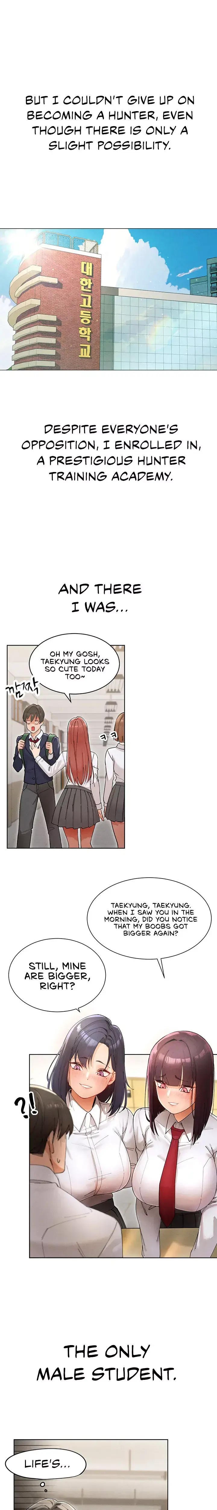 The Protagonist Gets Stronger When He Fucks The Female Hunter Chapter 1 - Page 10