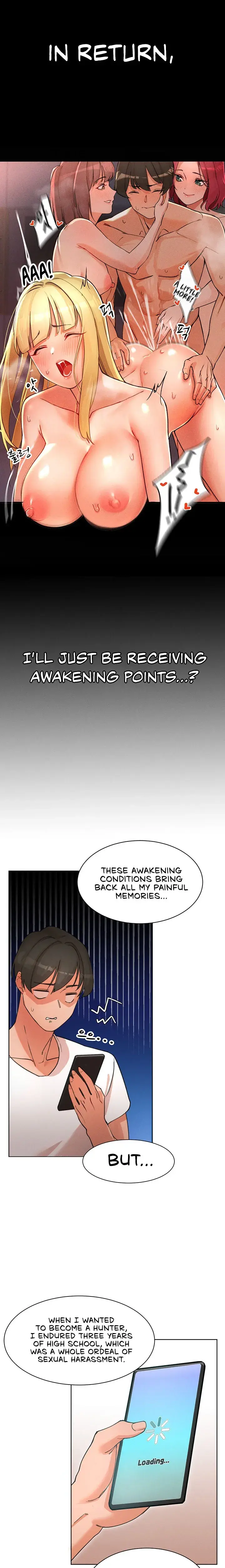 The Protagonist Gets Stronger When He Fucks The Female Hunter Chapter 1 - Page 24