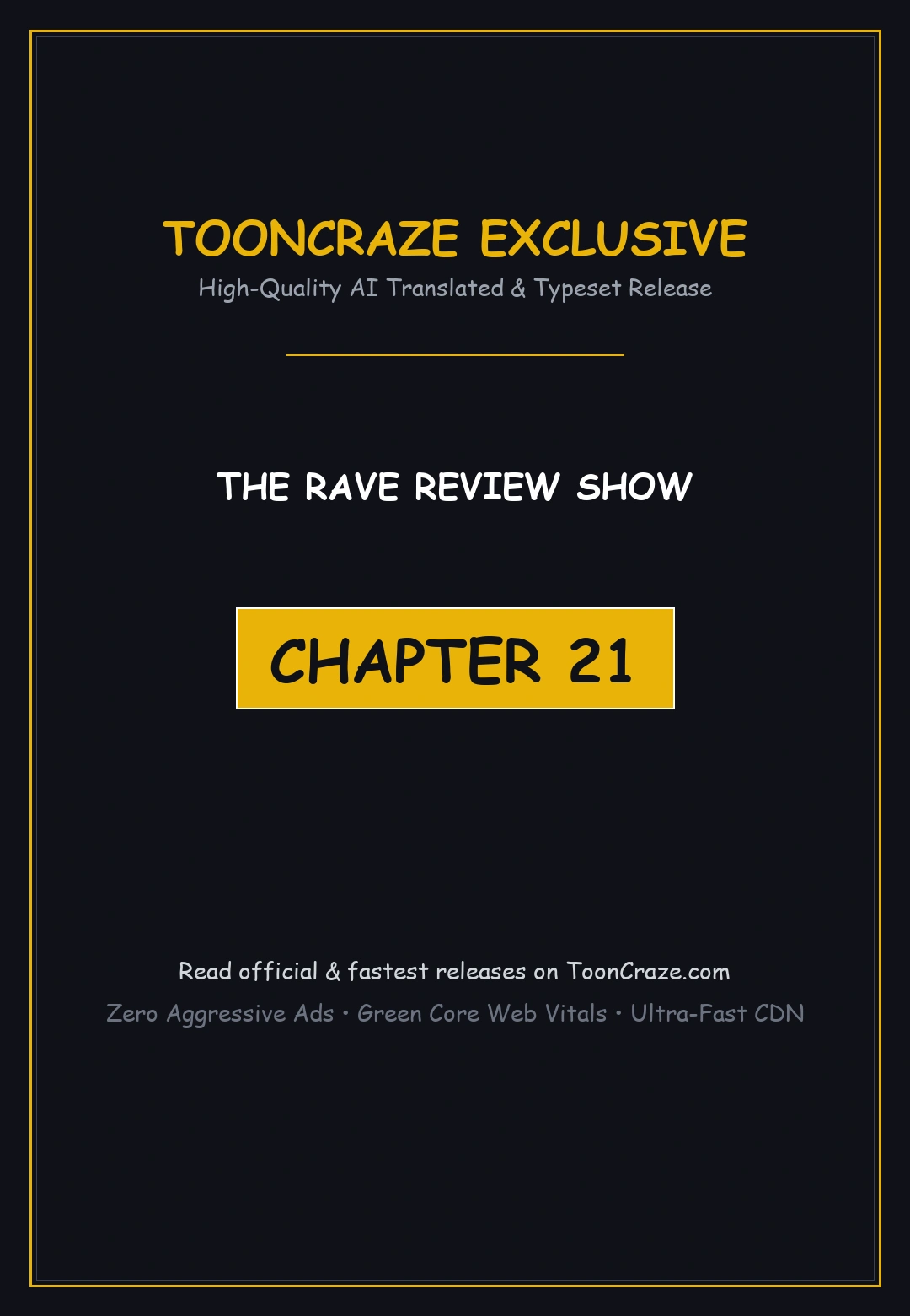 The Rave Review Show Chapter 21 - Page 1
