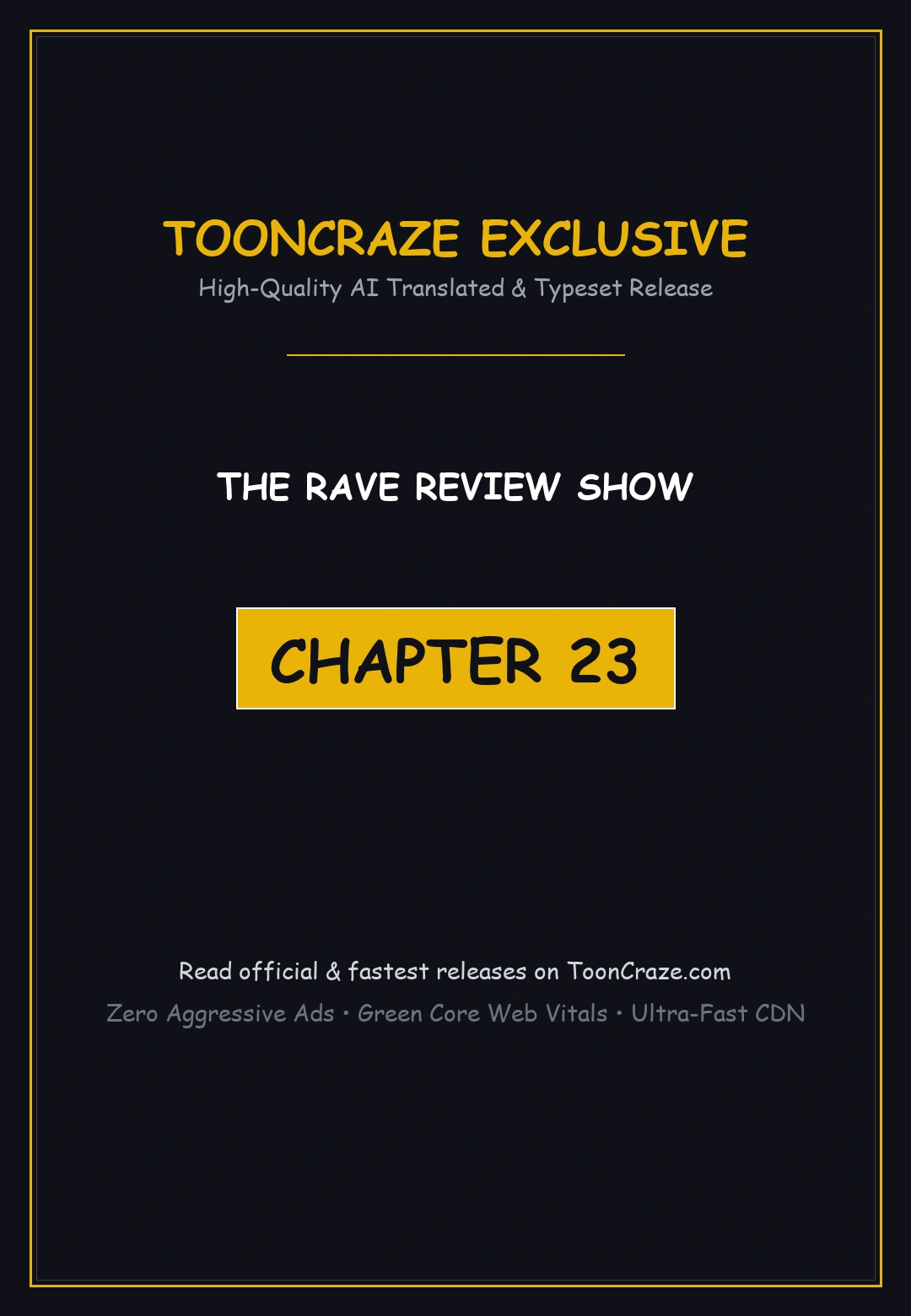 The Rave Review Show Chapter 23 - Page 1