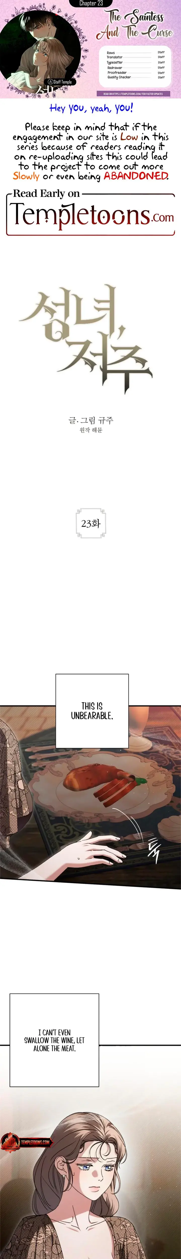 The Saintess And The Curse Chapter 23 - Page 1