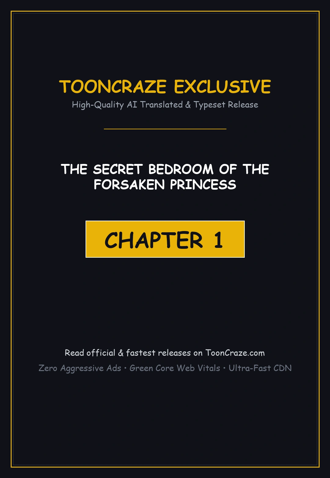 The Secret Bedroom Of The Forsaken Princess Chapter 1 - Page 1