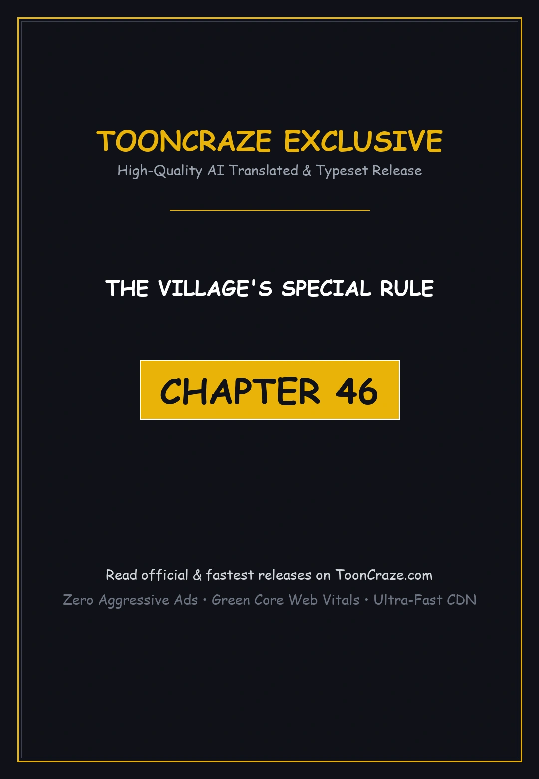 The Villages Special Rule Chapter 46 - Page 1