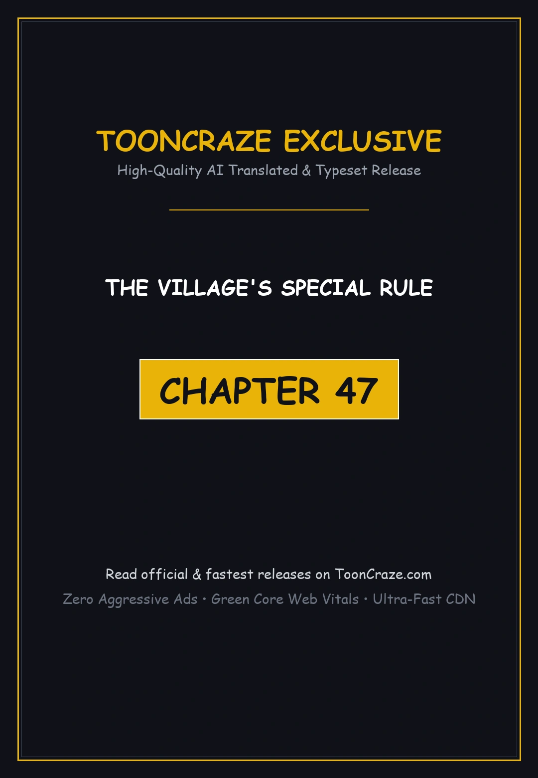 The Villages Special Rule Chapter 47 - Page 1