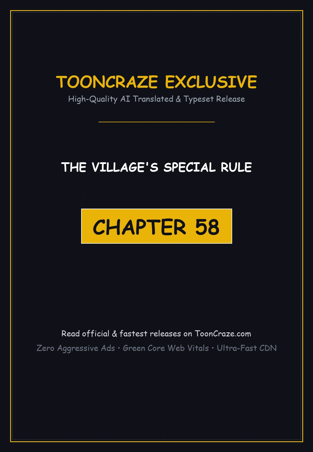 The Villages Special Rule Chapter 58 - Page 1