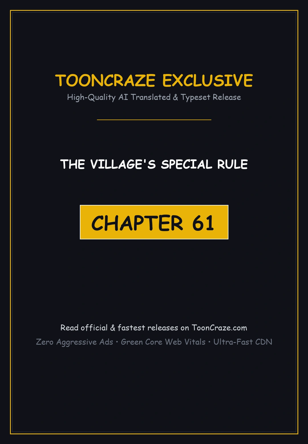 The Villages Special Rule Chapter 61 - Page 1