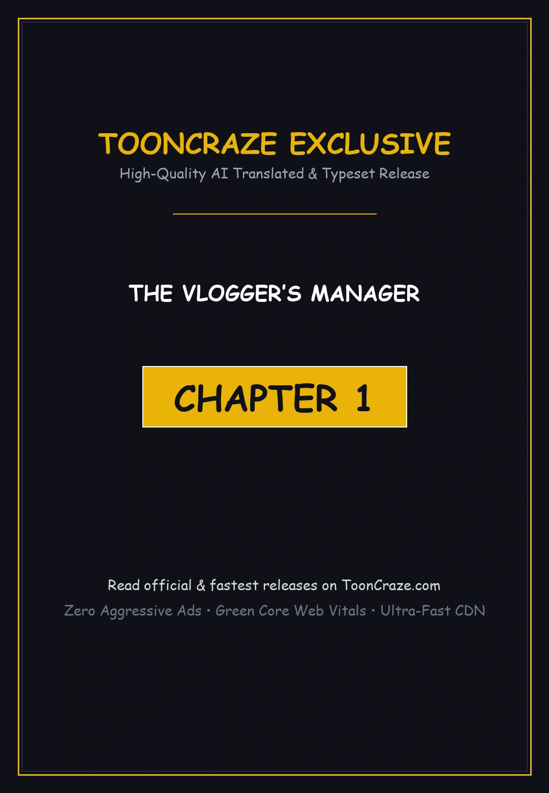 The Vloggers Manager Chapter 1 - Page 1