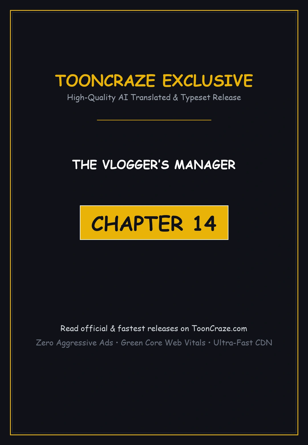 The Vloggers Manager Chapter 14 - Page 1