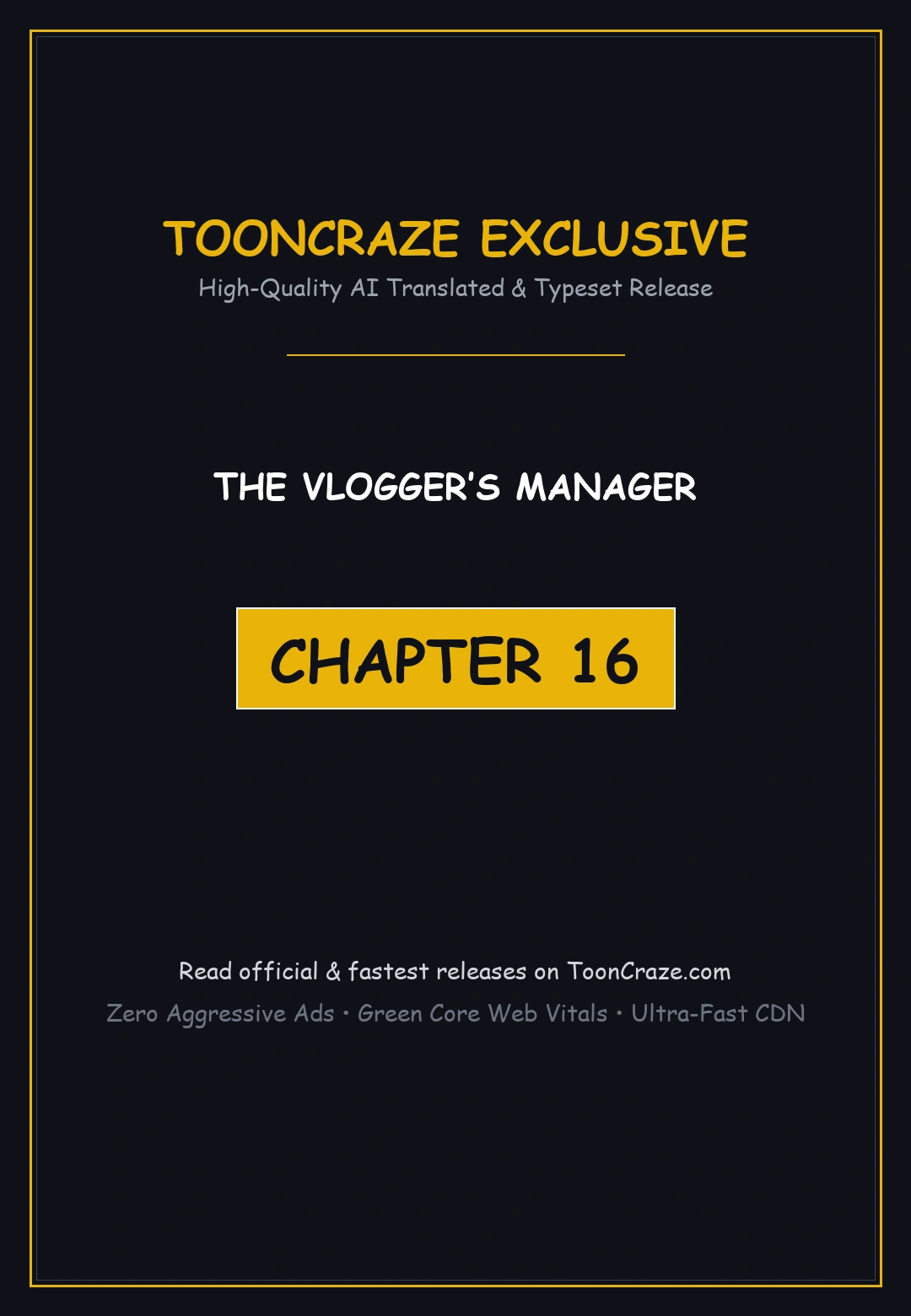 The Vloggers Manager Chapter 16 - Page 1
