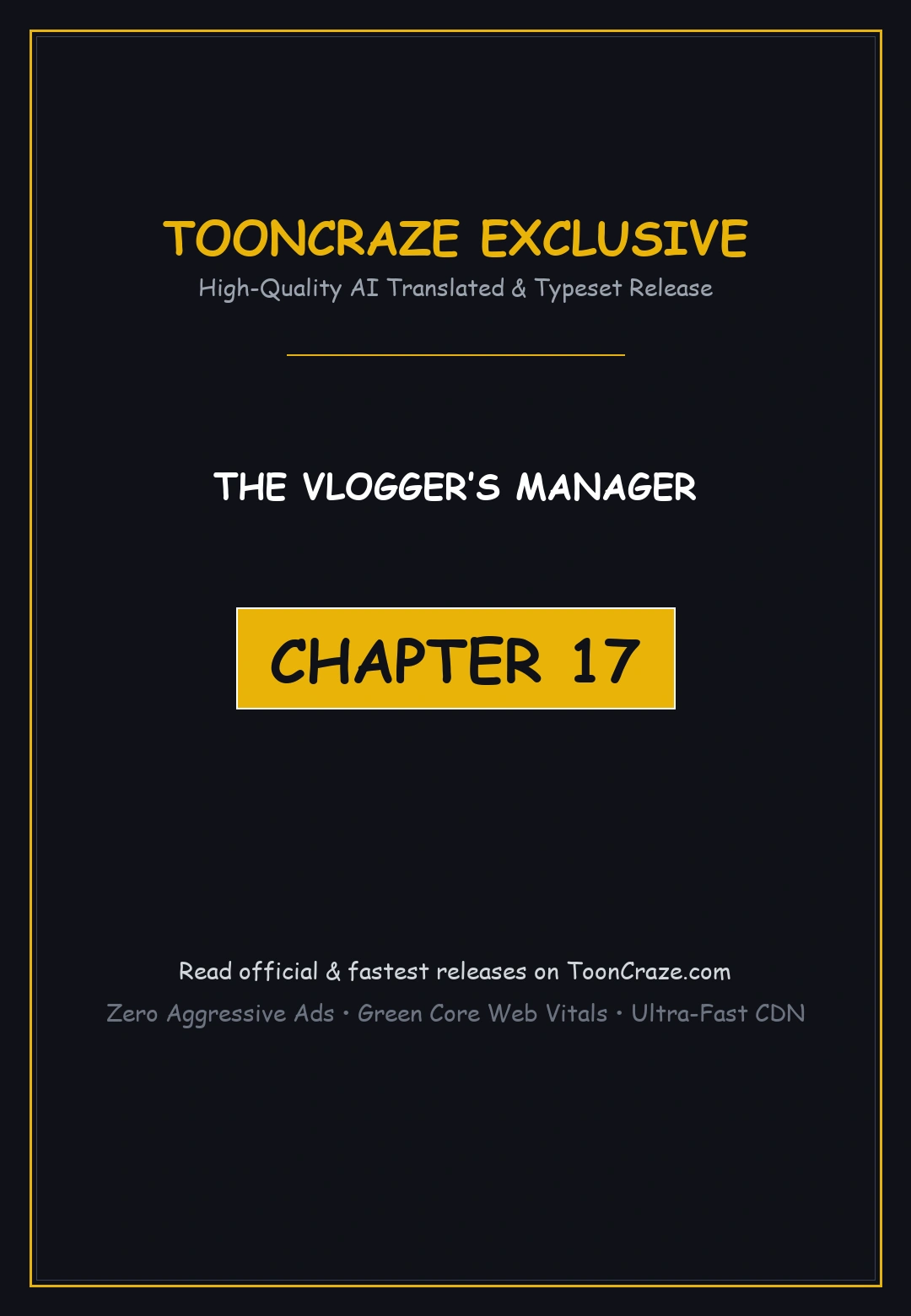 The Vloggers Manager Chapter 17 - Page 1