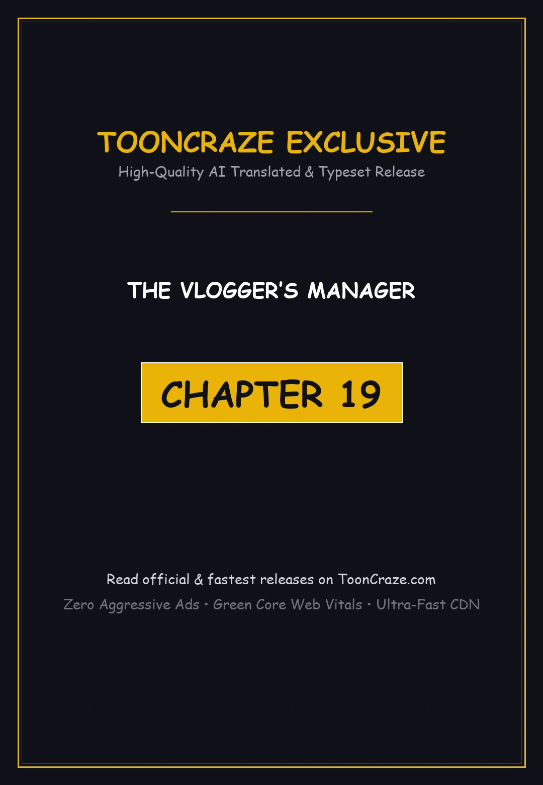 The Vloggers Manager Chapter 19 - Page 1