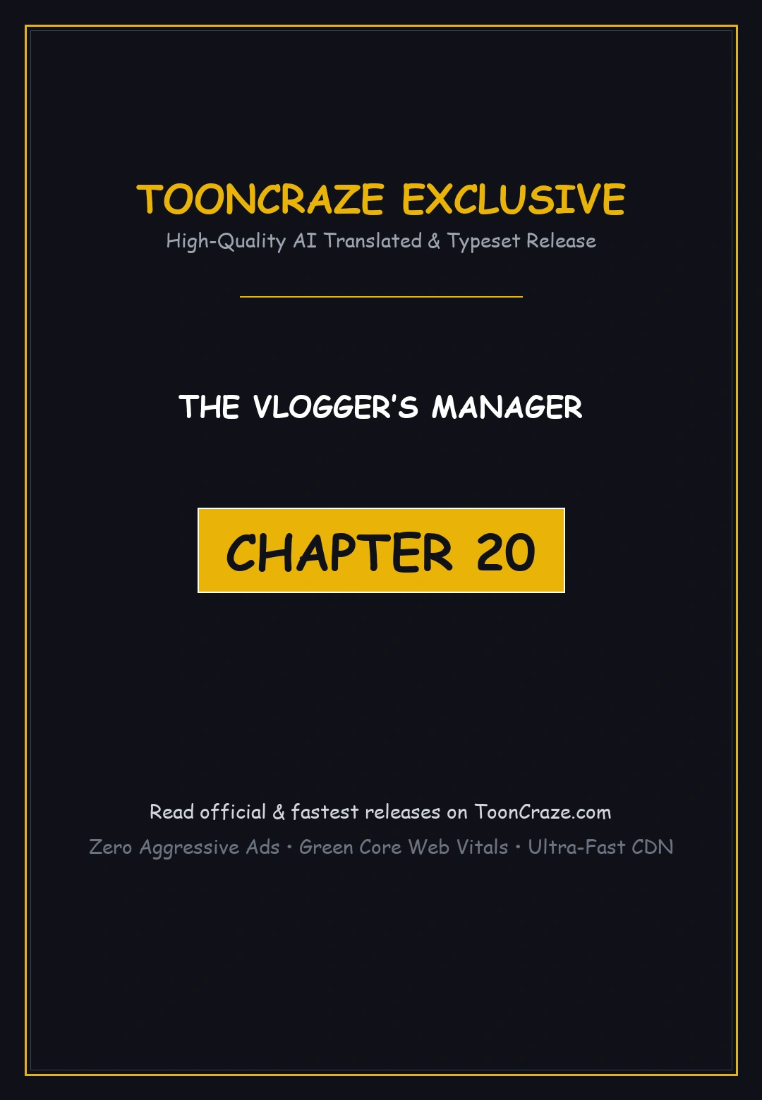 The Vloggers Manager Chapter 20 - Page 1