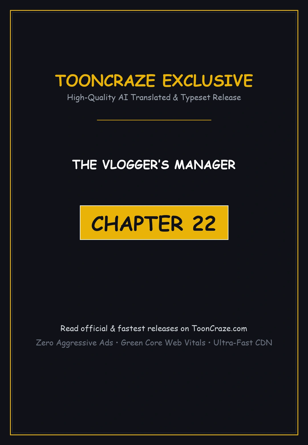 The Vloggers Manager Chapter 22 - Page 1