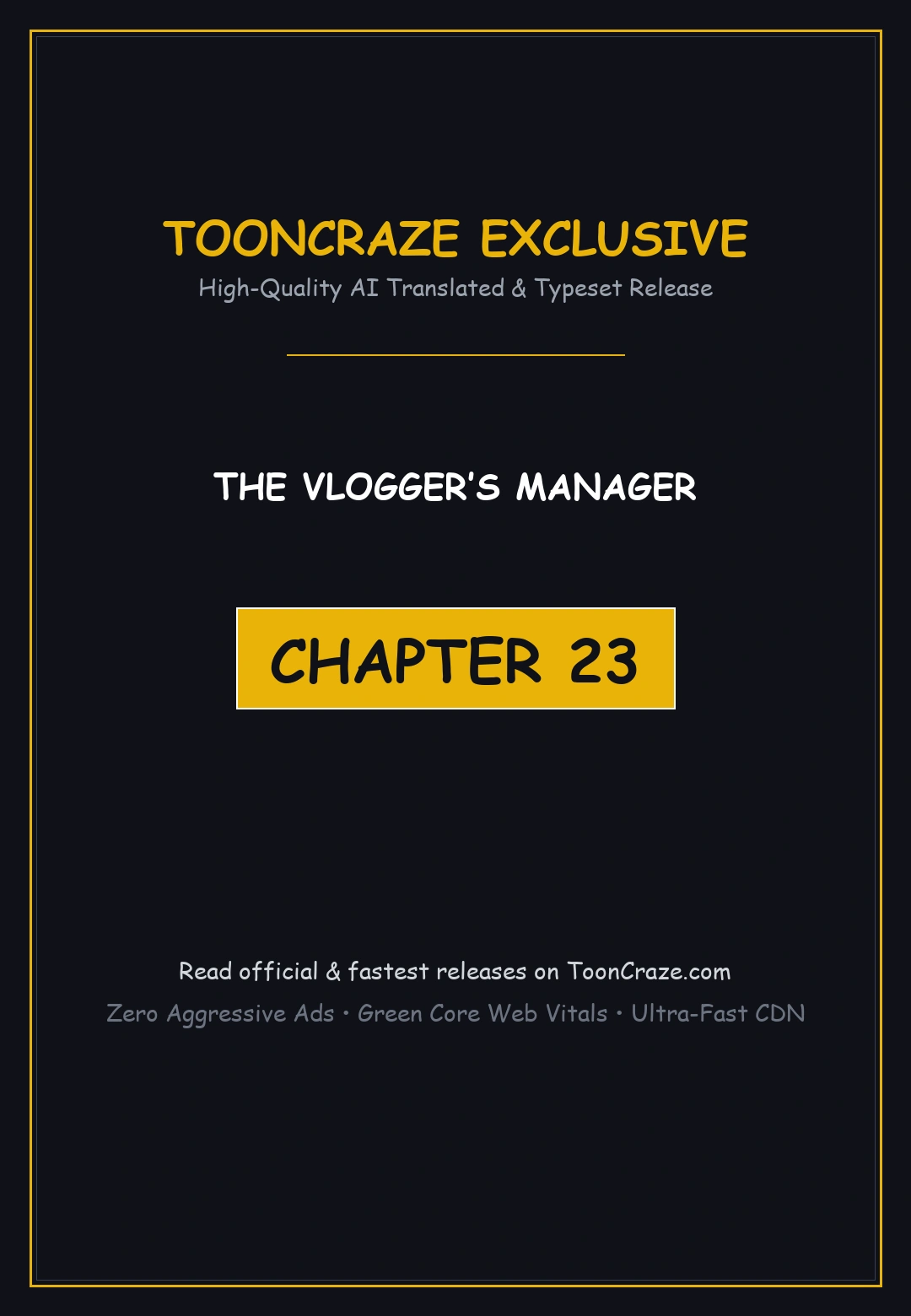 The Vloggers Manager Chapter 23 - Page 1