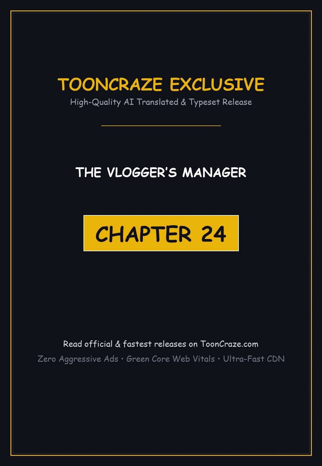 The Vloggers Manager Chapter 24 - Page 1