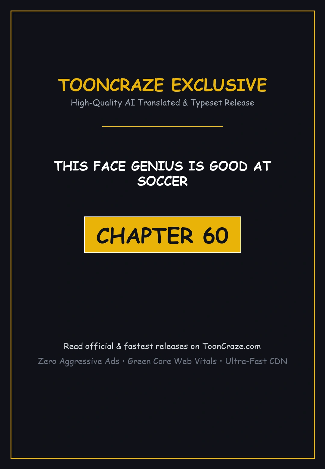 This Face Genius Is Good At Soccer Chapter 60 - Page 1