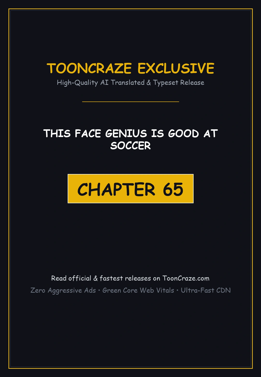 This Face Genius Is Good At Soccer Chapter 65 - Page 1