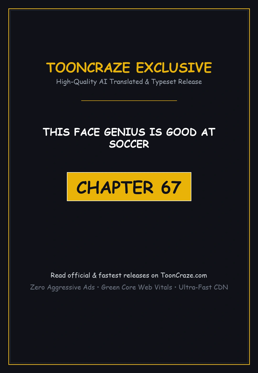 This Face Genius Is Good At Soccer Chapter 67 - Page 1