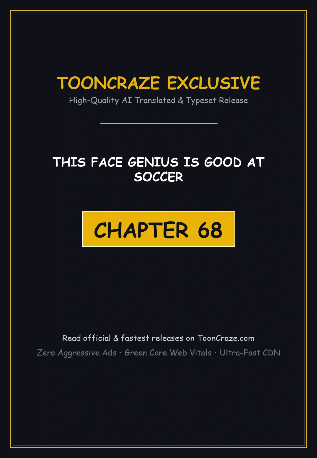 This Face Genius Is Good At Soccer Chapter 68 - Page 1