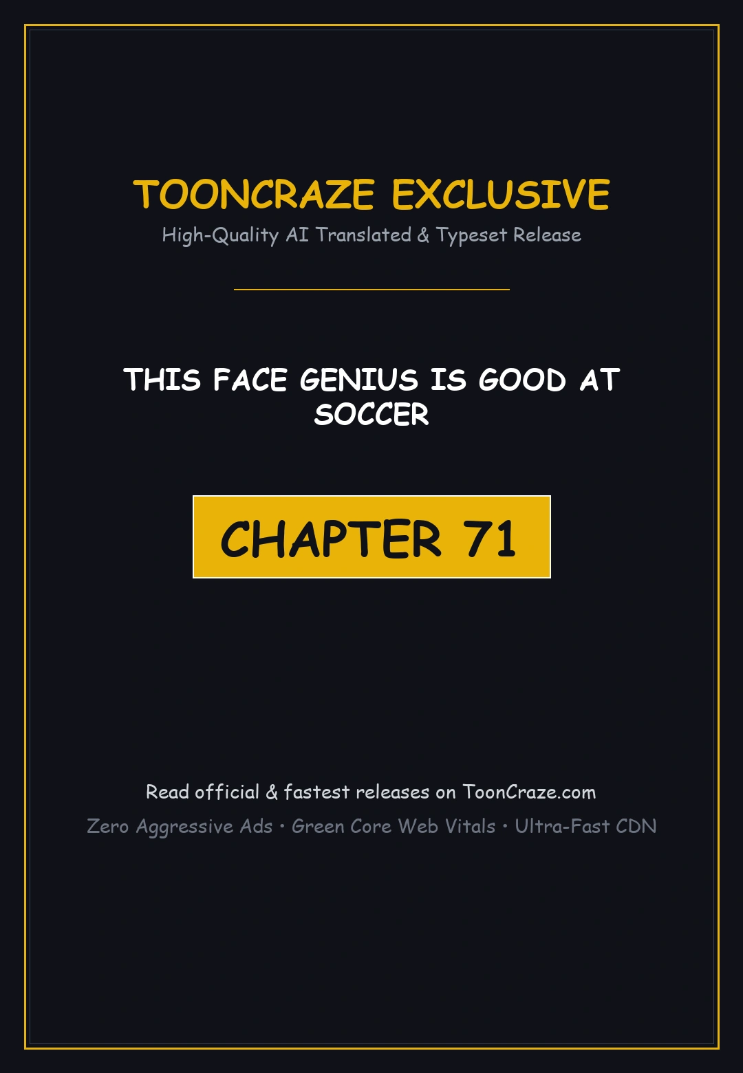 This Face Genius Is Good At Soccer Chapter 71 - Page 1