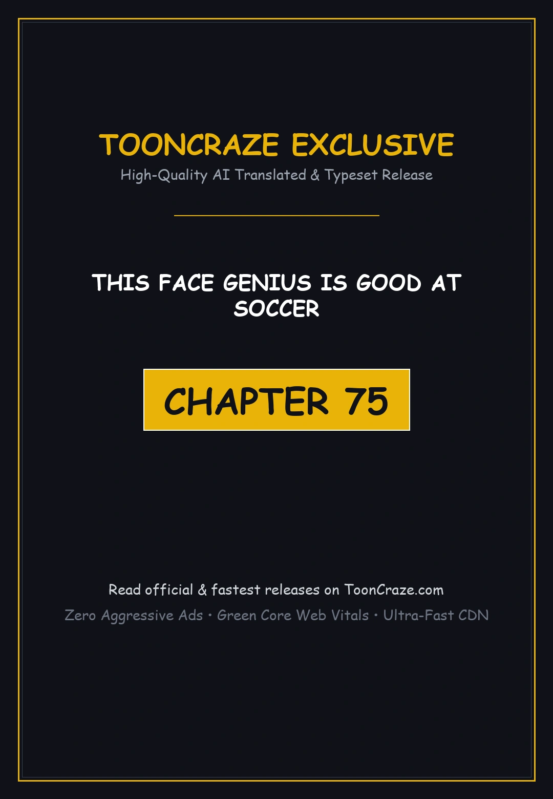This Face Genius Is Good At Soccer Chapter 75 - Page 1