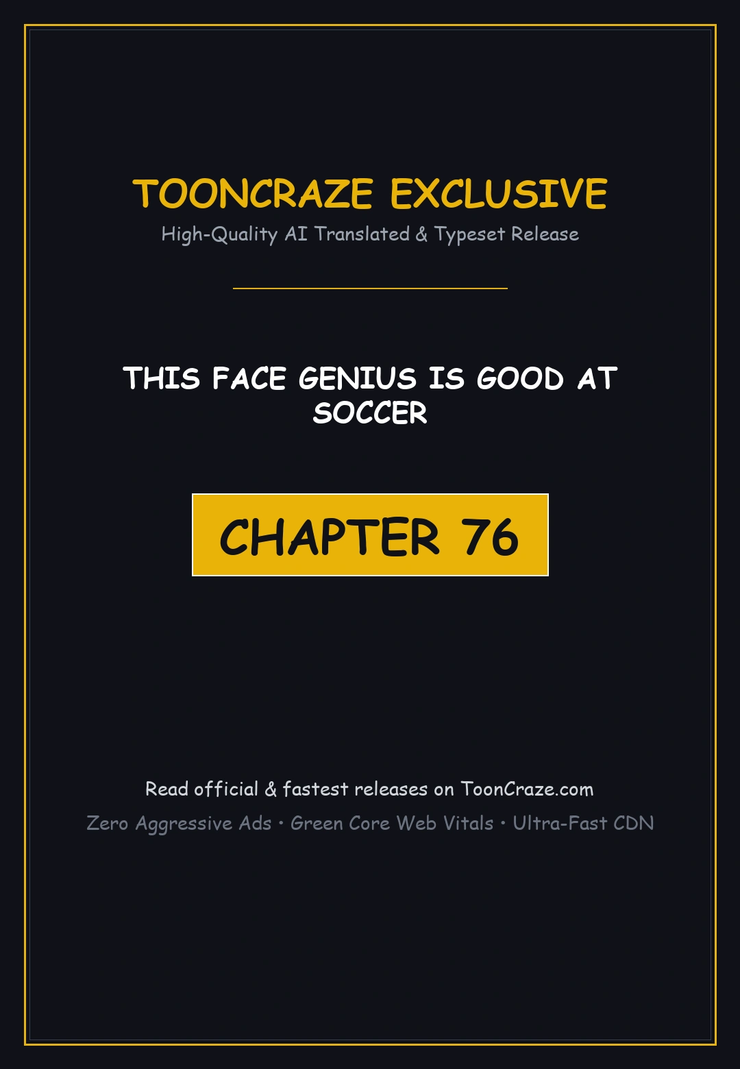 This Face Genius Is Good At Soccer Chapter 76 - Page 1