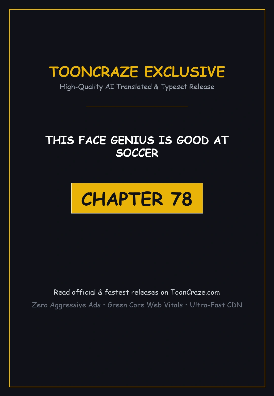 This Face Genius Is Good At Soccer Chapter 78 - Page 1