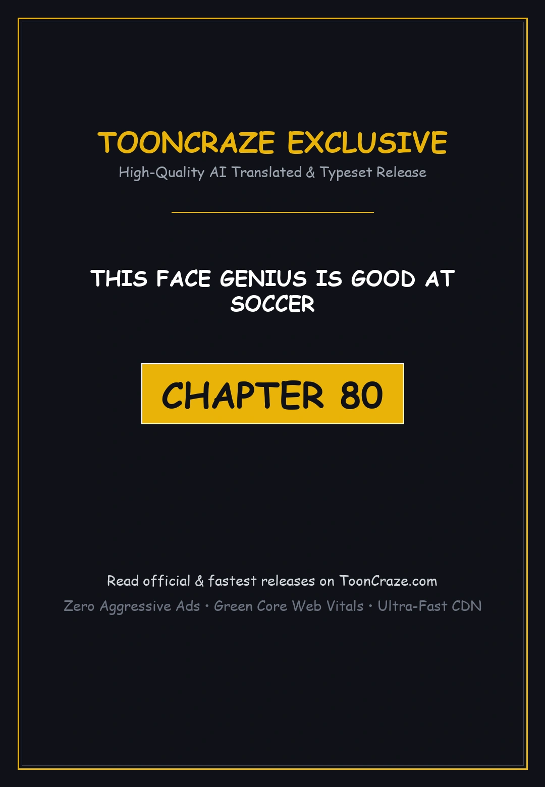 This Face Genius Is Good At Soccer Chapter 80 - Page 1
