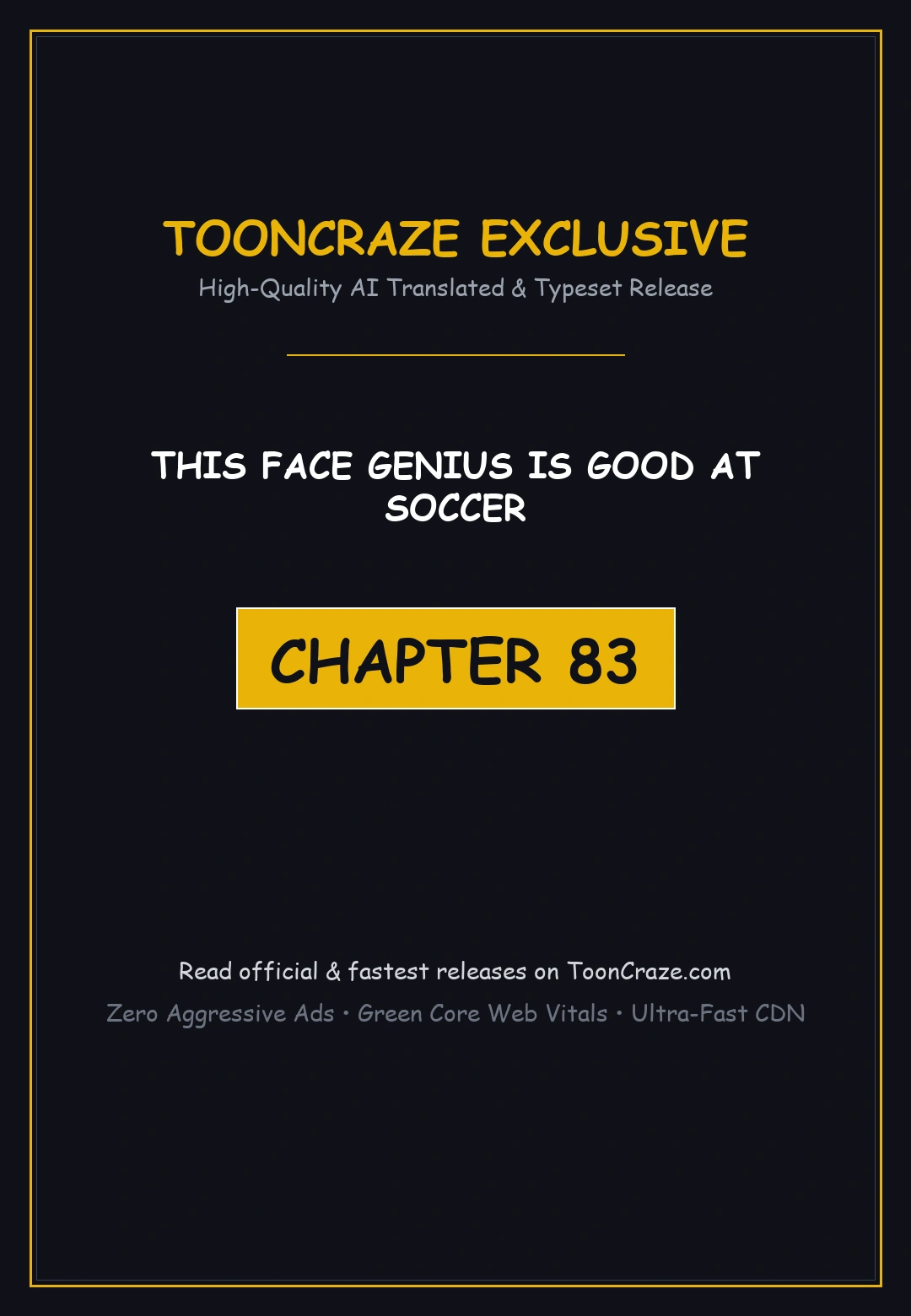 This Face Genius Is Good At Soccer Chapter 83 - Page 1