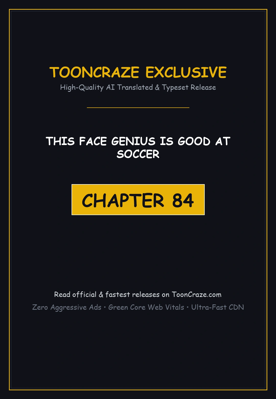 This Face Genius Is Good At Soccer Chapter 84 - Page 1