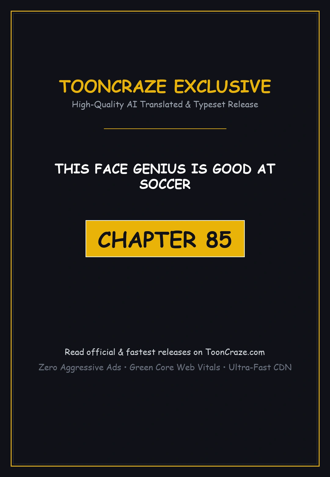 This Face Genius Is Good At Soccer Chapter 85 - Page 1