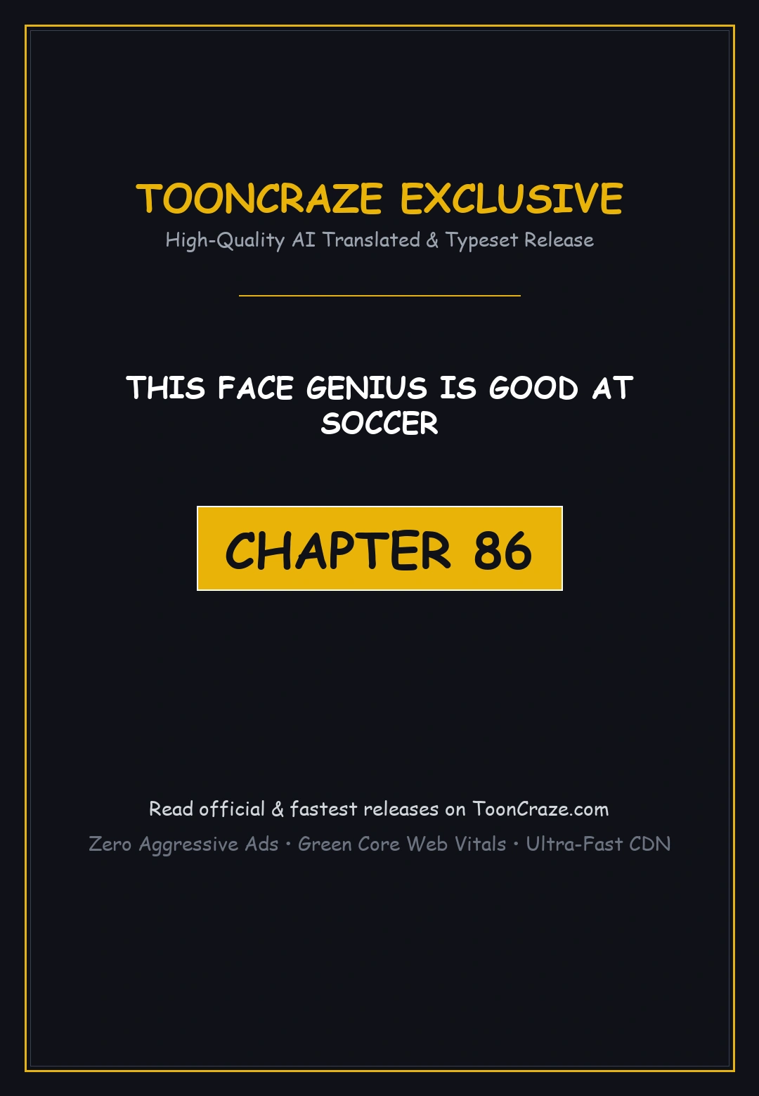 This Face Genius Is Good At Soccer Chapter 86 - Page 1