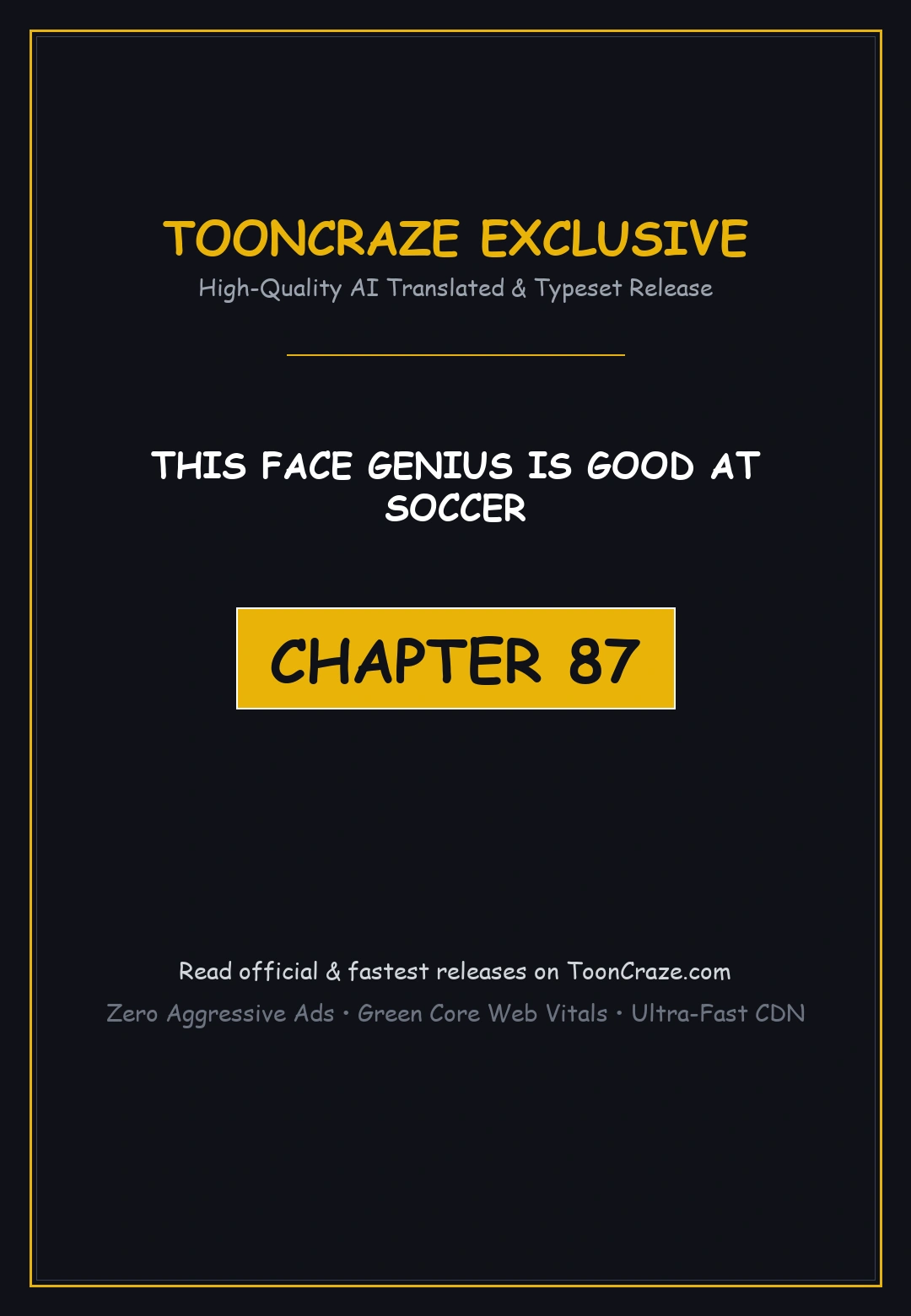 This Face Genius Is Good At Soccer Chapter 87 - Page 1