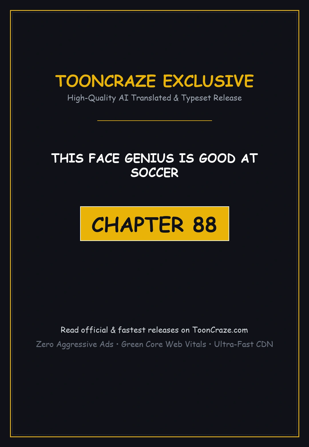 This Face Genius Is Good At Soccer Chapter 88 - Page 1