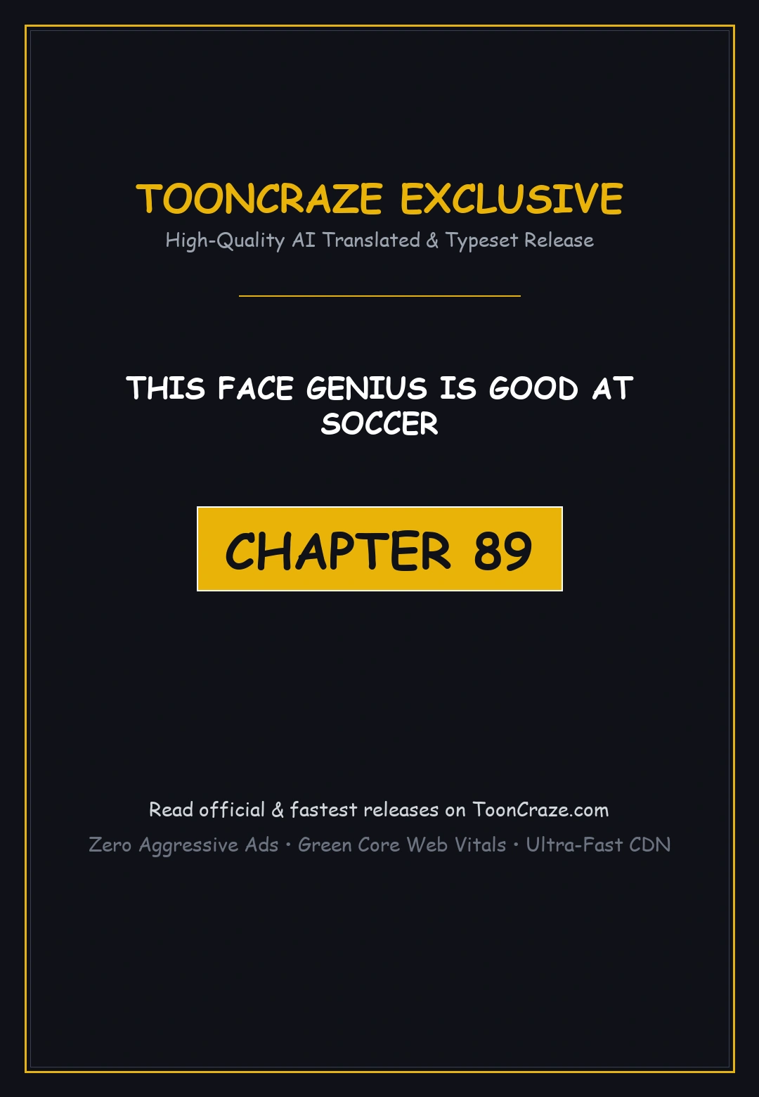 This Face Genius Is Good At Soccer Chapter 89 - Page 1