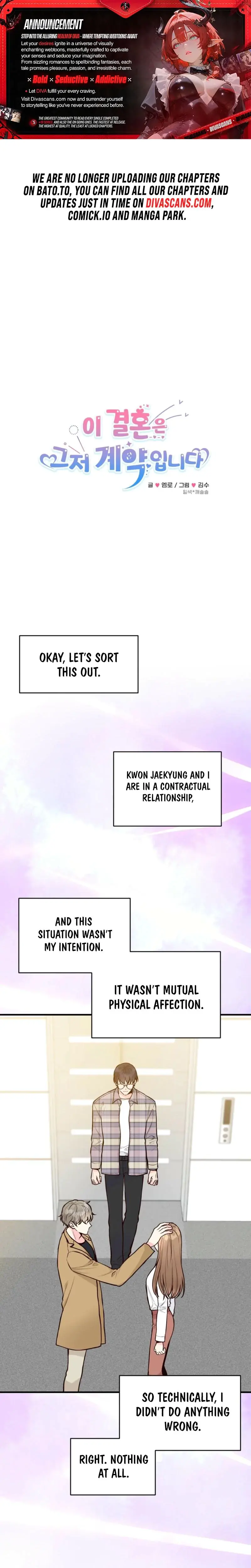 This Marriage Is Only A Contract Chapter 15 - Page 1