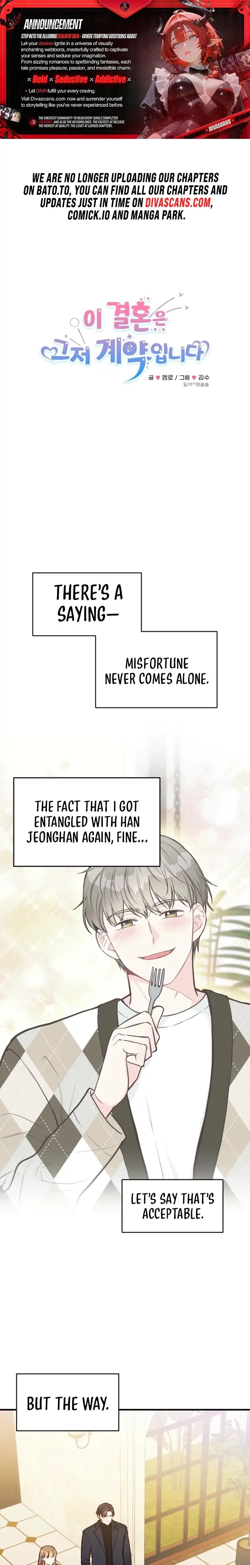 This Marriage Is Only A Contract Chapter 21 - Page 1