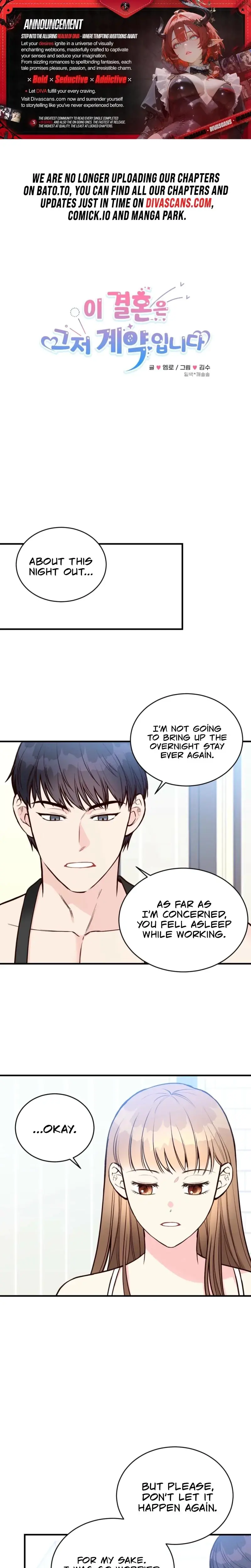 This Marriage Is Only A Contract Chapter 25 - Page 1