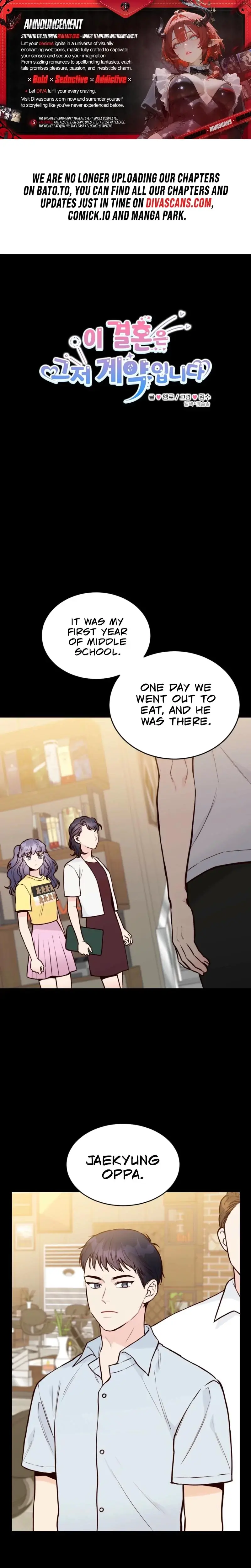 This Marriage Is Only A Contract Chapter 27 - Page 1